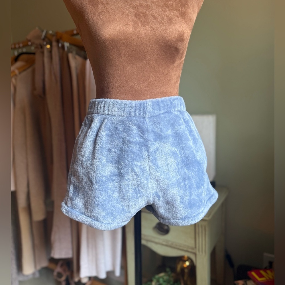 Blue Shorts with Elastic Waistband - Picture 6 of 6